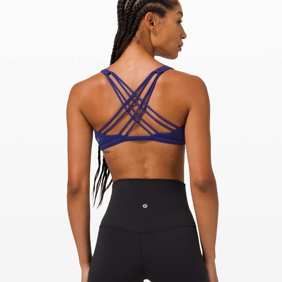 Lululemon Free to be Bra Wild Peak Light Support, A/B Cup, Colour Larkspur, Sz 8 - Picture 13 of 13